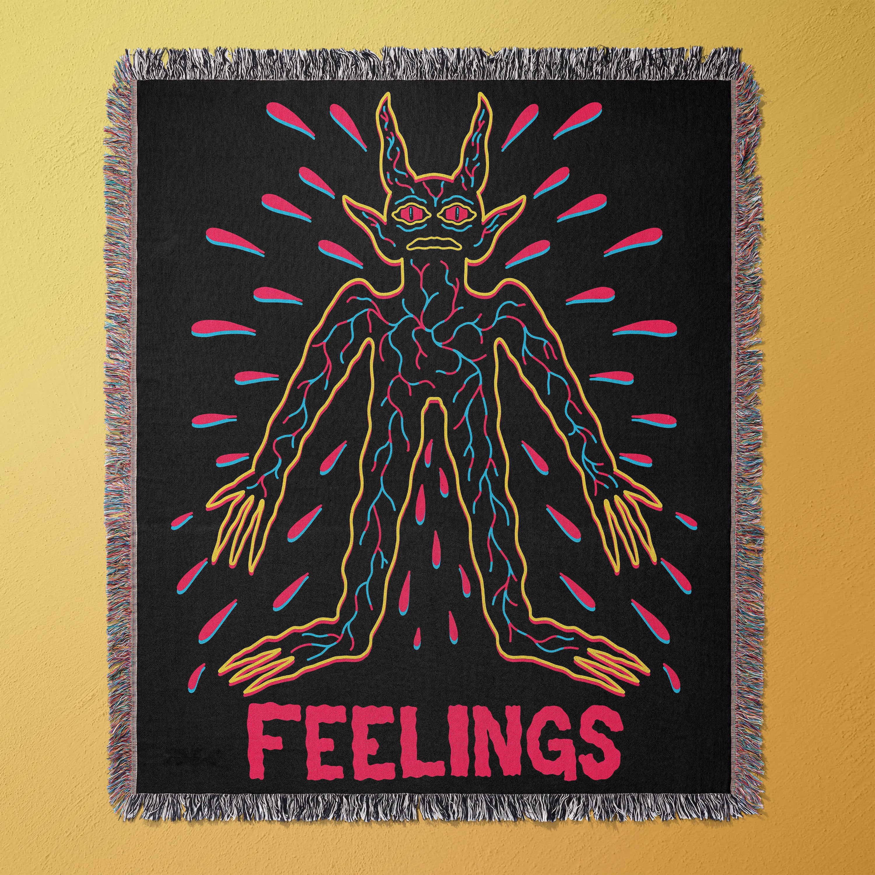 FEELINGS Woven Blanket