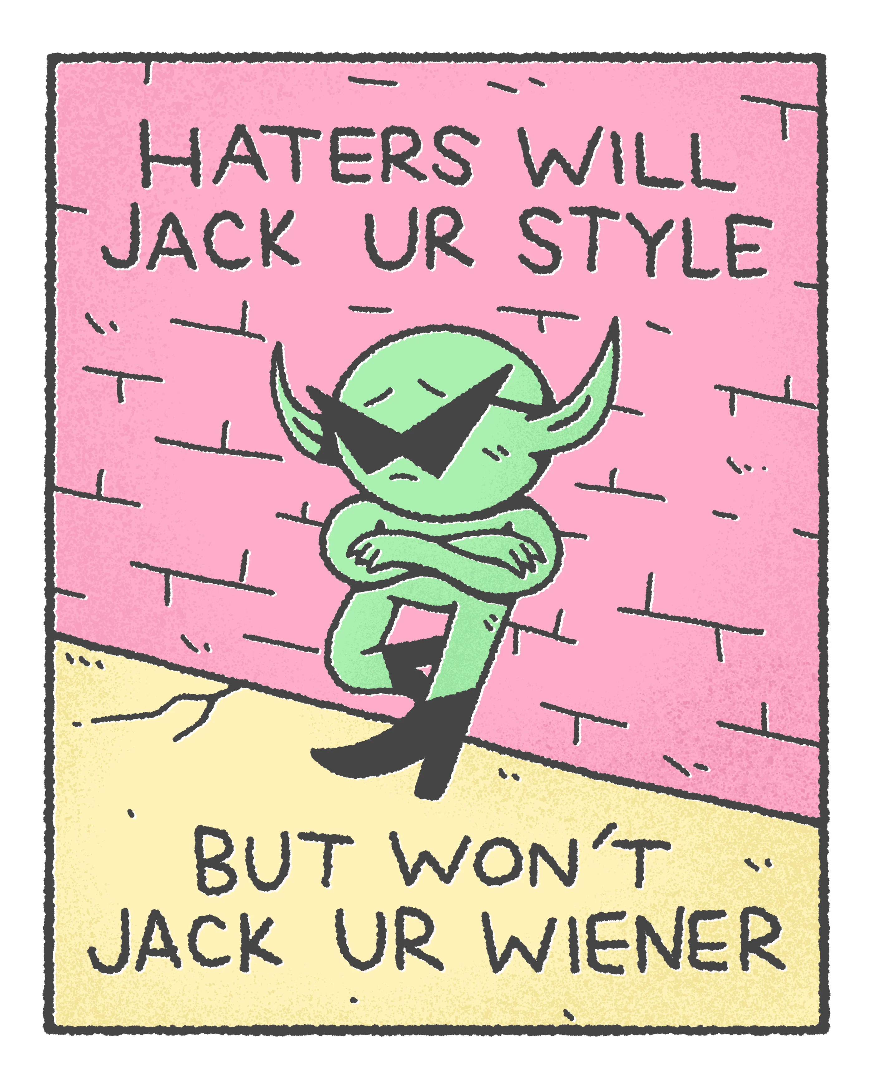 No Haters Print