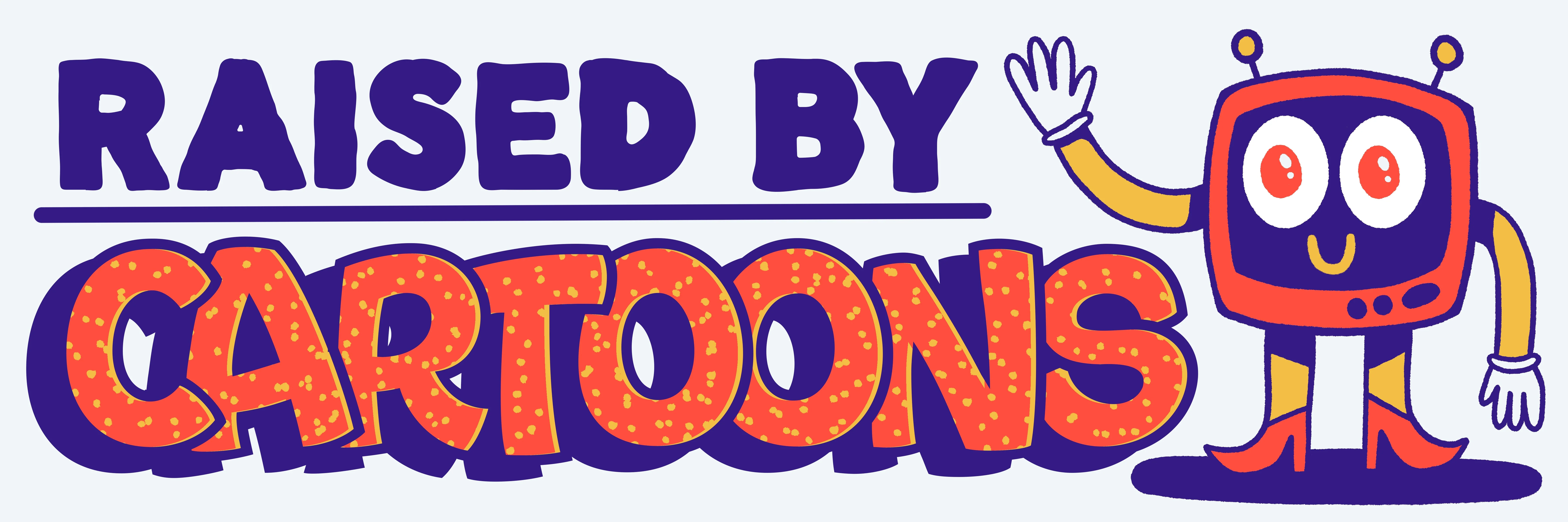Raised By Cartoons Bumper Sticker