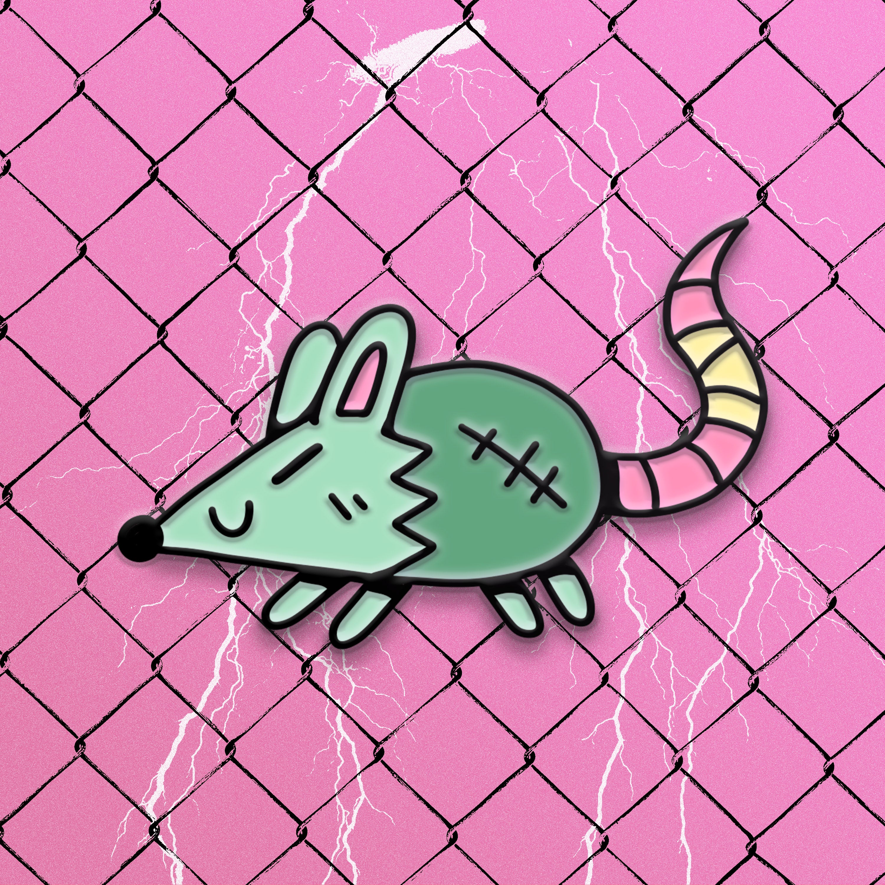 Rat Enamel Pin