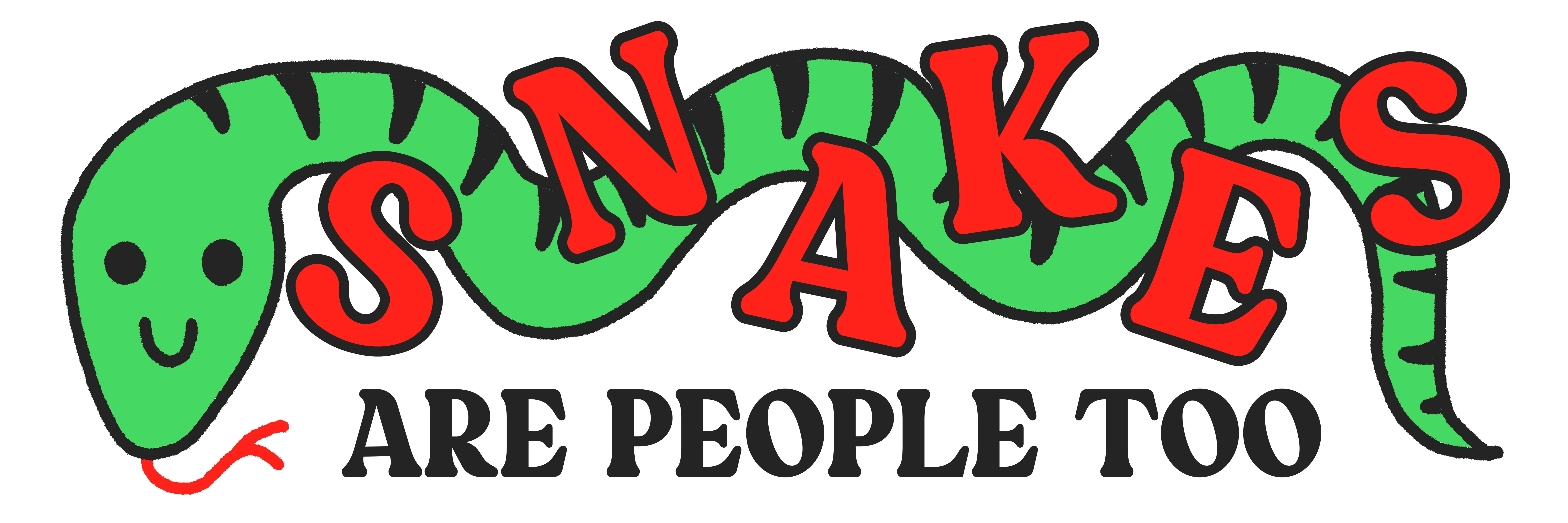 Snakes Are People Too Bumper Sticker