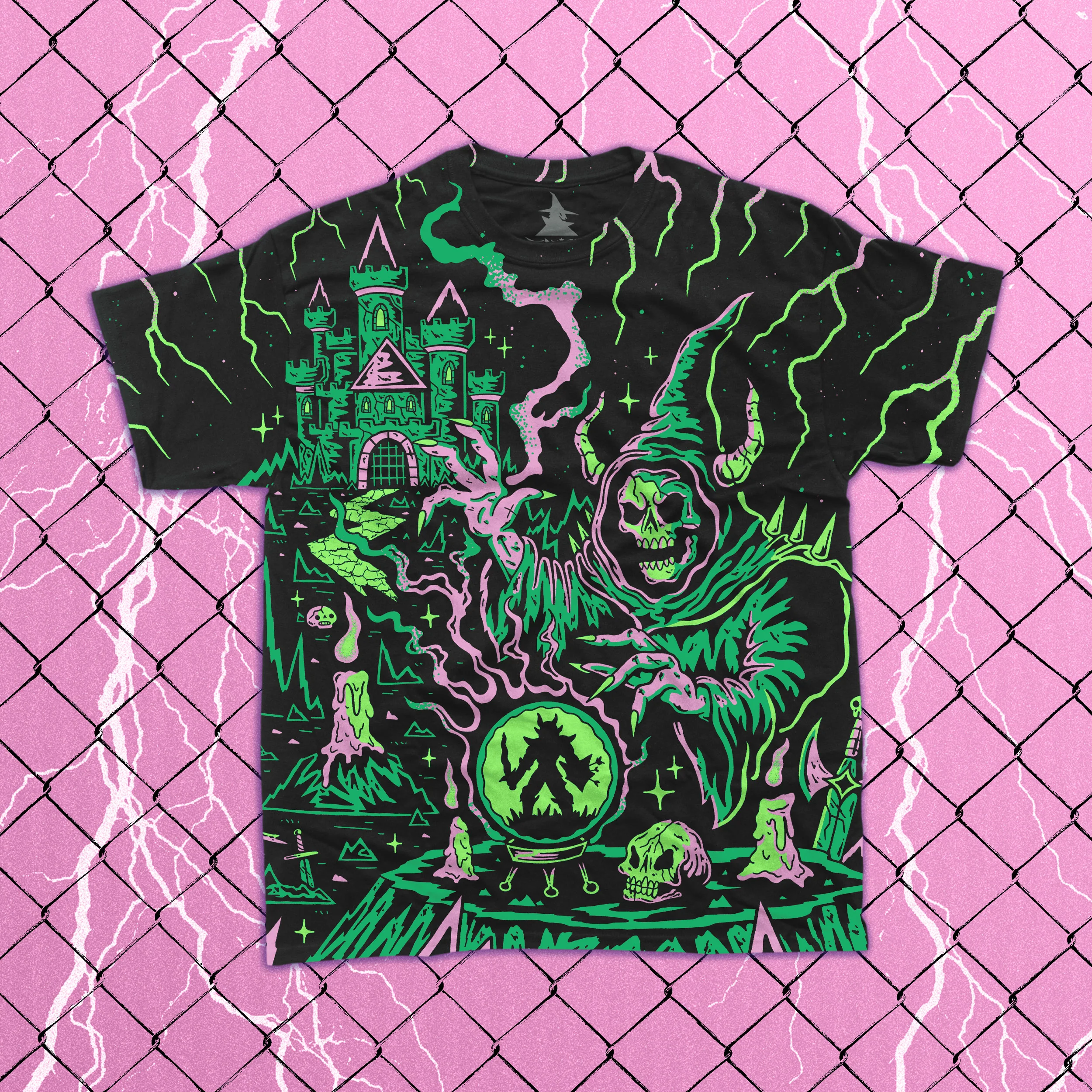 Warlock Tee Green (All Over Print)
